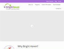 Tablet Screenshot of brighthavenshines.com
